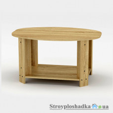 Журнальний стіл Компаніт Овал, 88.5х62.5х49.6 см, ДСП, дуб санома