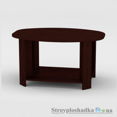 Журнальний стіл Компаніт Овал, 88.5х62.5х49.6 см, ДСП, махонь