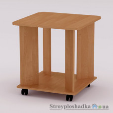Журнальний стіл Компаніт Соло, 60х60х61.5 см, ДСП, бук