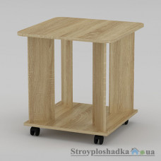 Журнальний стіл Компаніт Соло, 60х60х61.5 см, ДСП, дуб санома