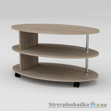 Журнальний стіл Компаніт Соната, 100х60х53.2 см, ДСП, дуб санома
