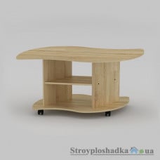 Журнальный стол Компанит Вираж, 110х60х53.6 см, ДСП, дуб санома