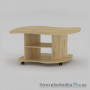 Журнальний стіл Компаніт Віраж, 110х60х53.6 см, ДСП, дуб cанома