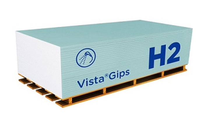 Гіпсокартонна плита VistaGips 12.5x1200x2500, вологостійка Гіпсокартонна плита VistaGips 12.5x1200x2500, вологостійка
