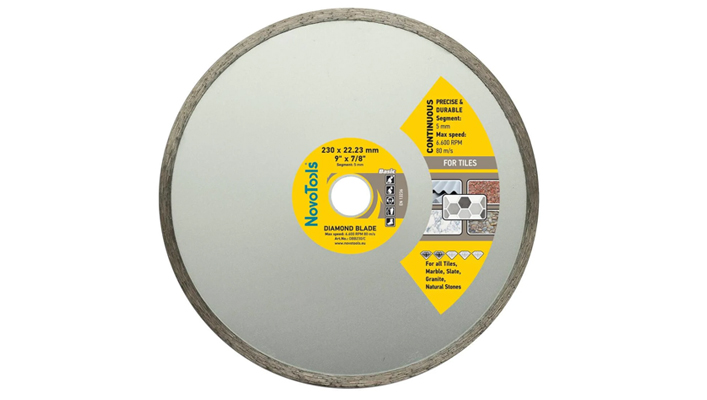 Диск алмазний NovoTools Basic 230*5*22.23 мм, Плитка