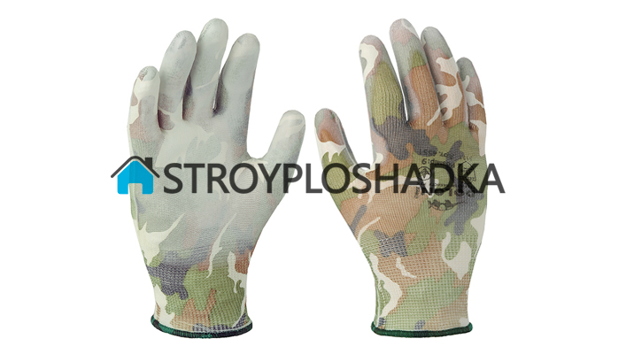 рукавички нейлонові з поліуретановим покриттям